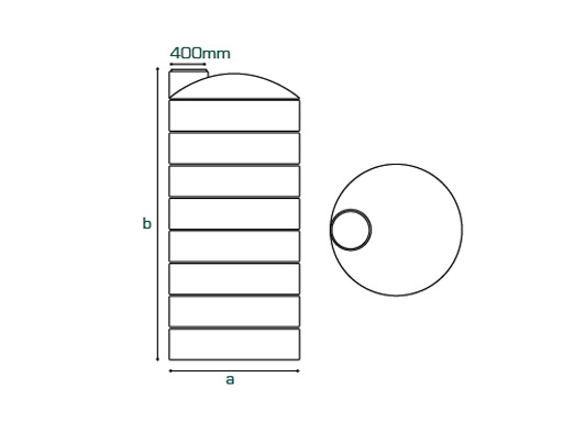 Large Capacity - Cylindrical Tanks One Layer